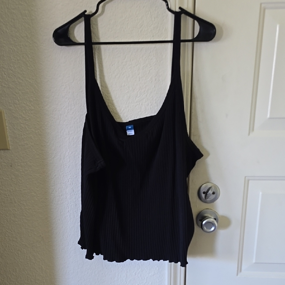 Old Navy Rubbed Cropped Tank Top 4x